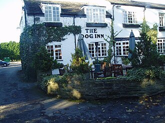 The Dog at Peover — exterior photograph (2005)